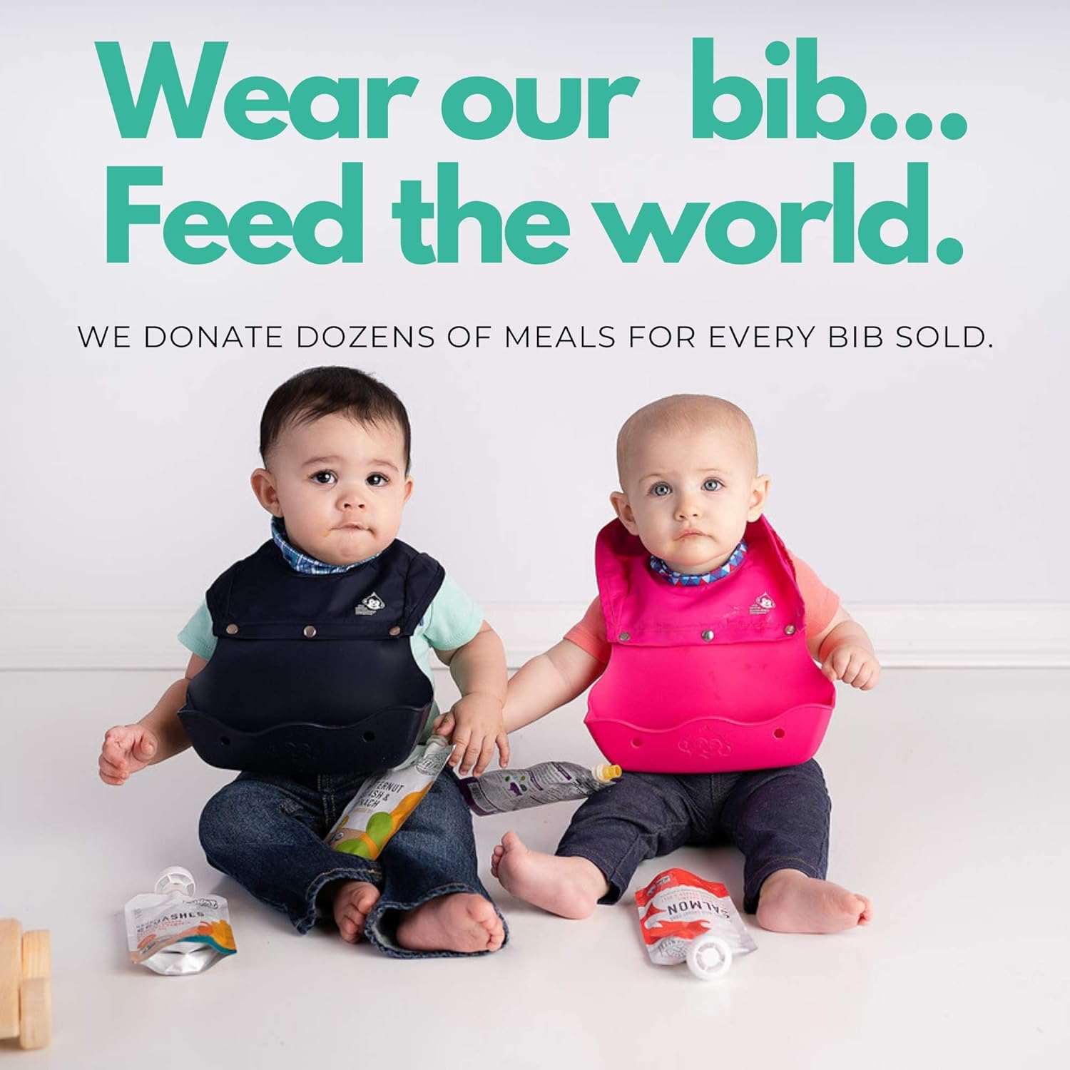 Only High Neck Baby Bib Made from Premium Food-Grade Silicone - Waterproof Design Keeps Your Little One Dry and Clean Protecting Their Clothes from Spills and Stains. - Image 6